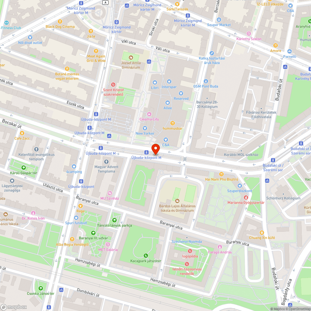 Fejezzék be végre az Újbuda központnál az útmunkálatokat! bejelentés helye