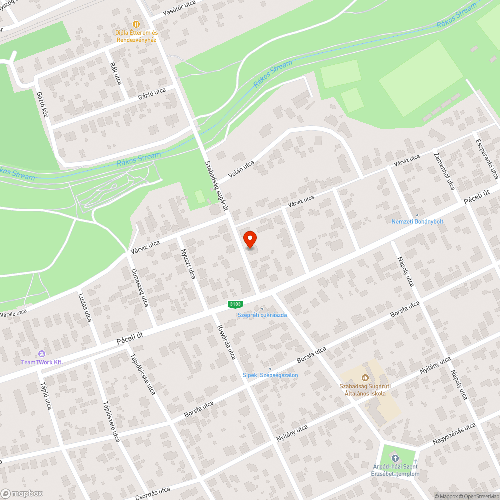 Nahát bejelentés helye