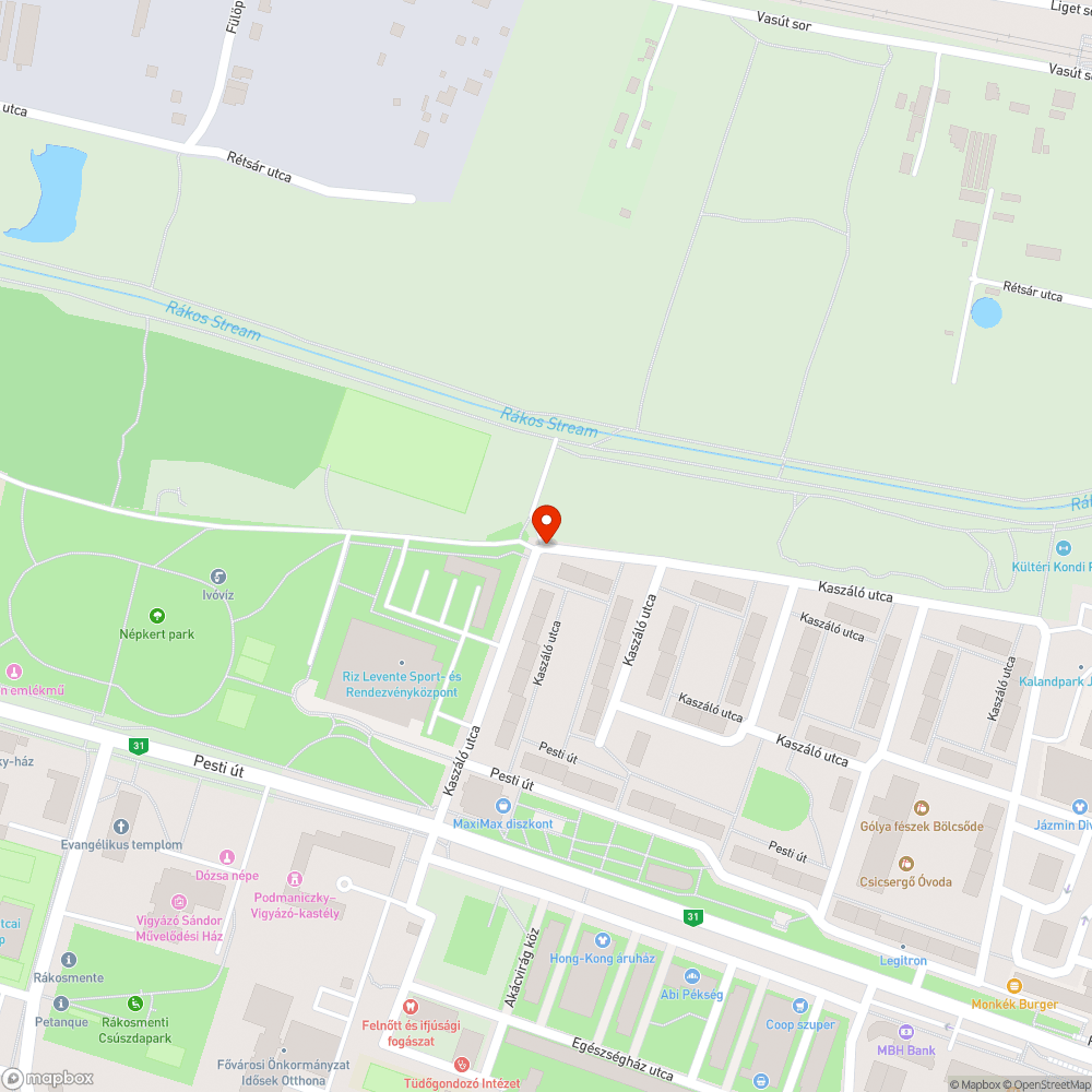 Beton korongok bejelentés helye