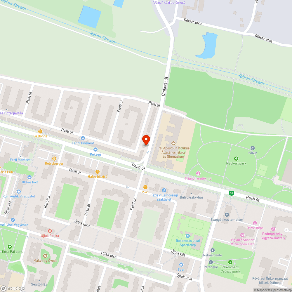 Vasrúd bejelentés helye