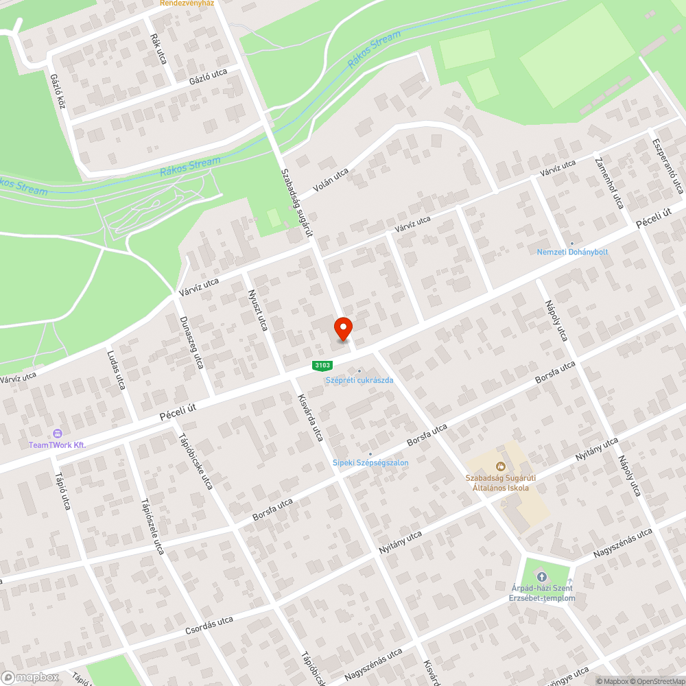 Kopott zebra bejelentés helye