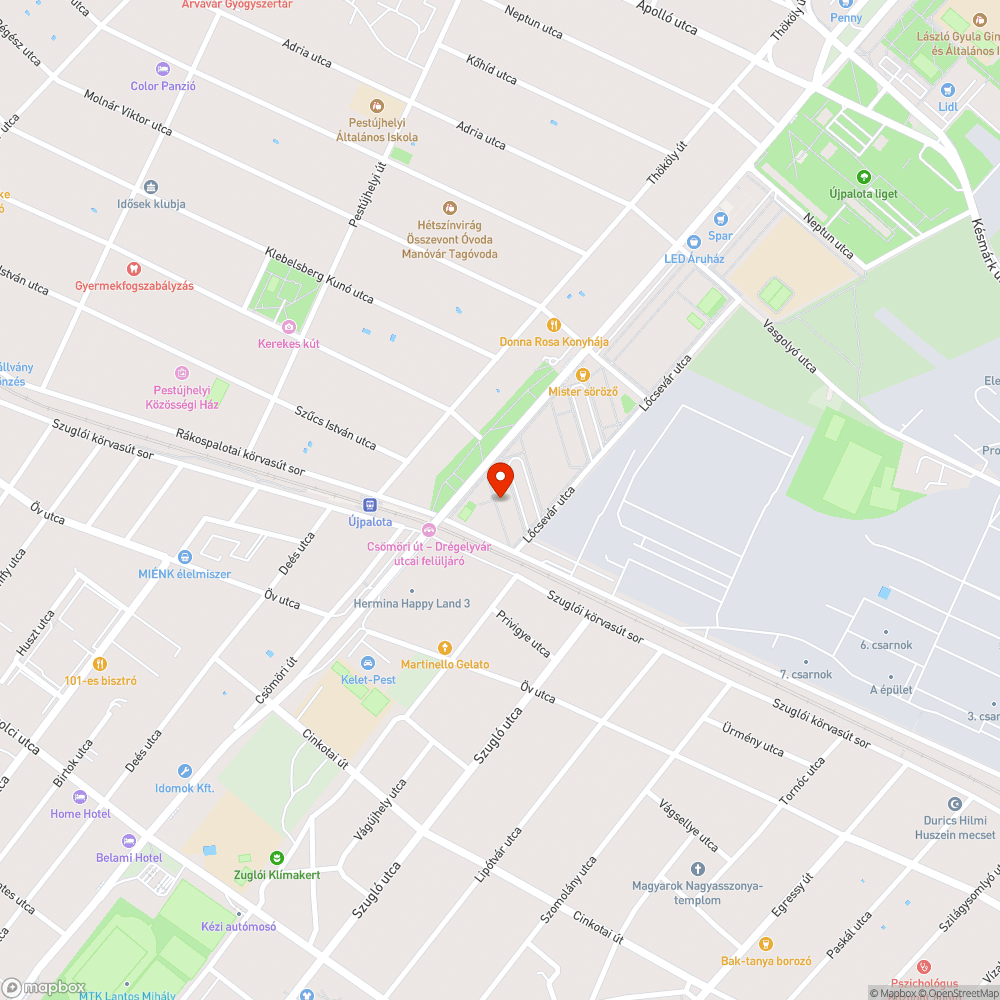 Letört fa bejelentés helye