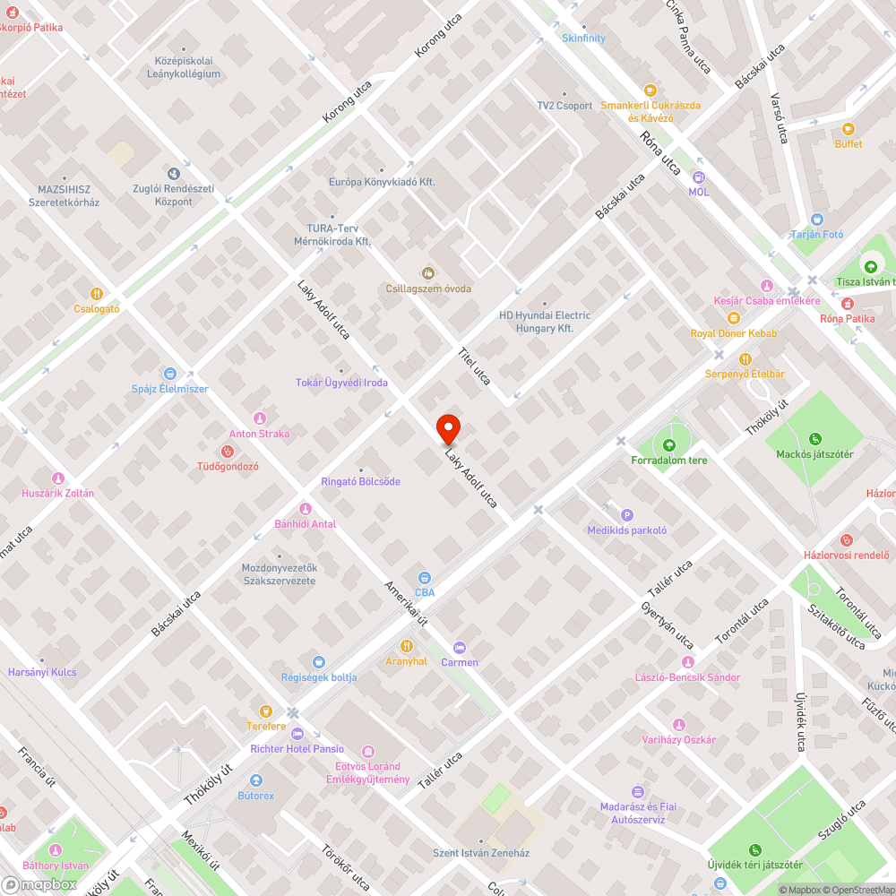 Megsüllyedt csatorna bejelentés helye