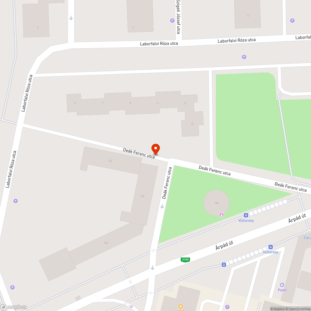 Suzuki Swift Deák Ferenc utca bejelentés helye