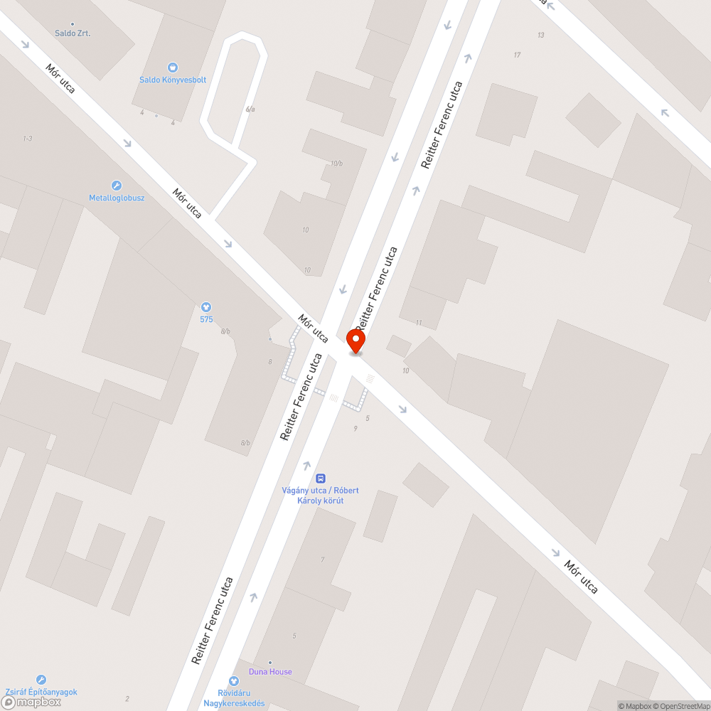 Út kátyúk bejelentés helye