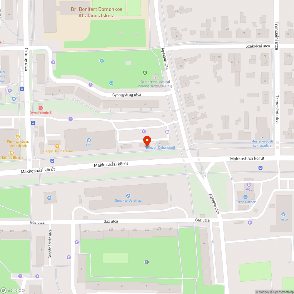 Hepehupás aszfalt a kerékpárúton bejelentés helye