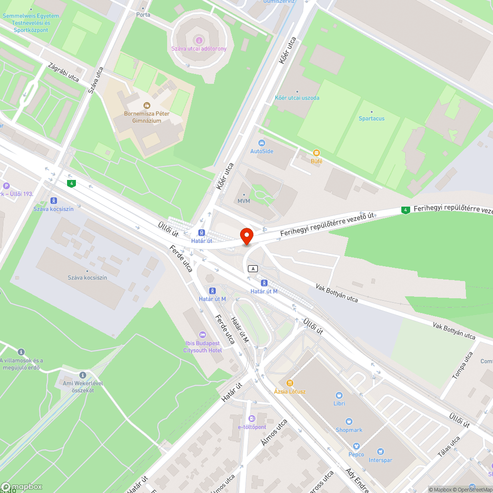 Zebra hiánya bejelentés helye