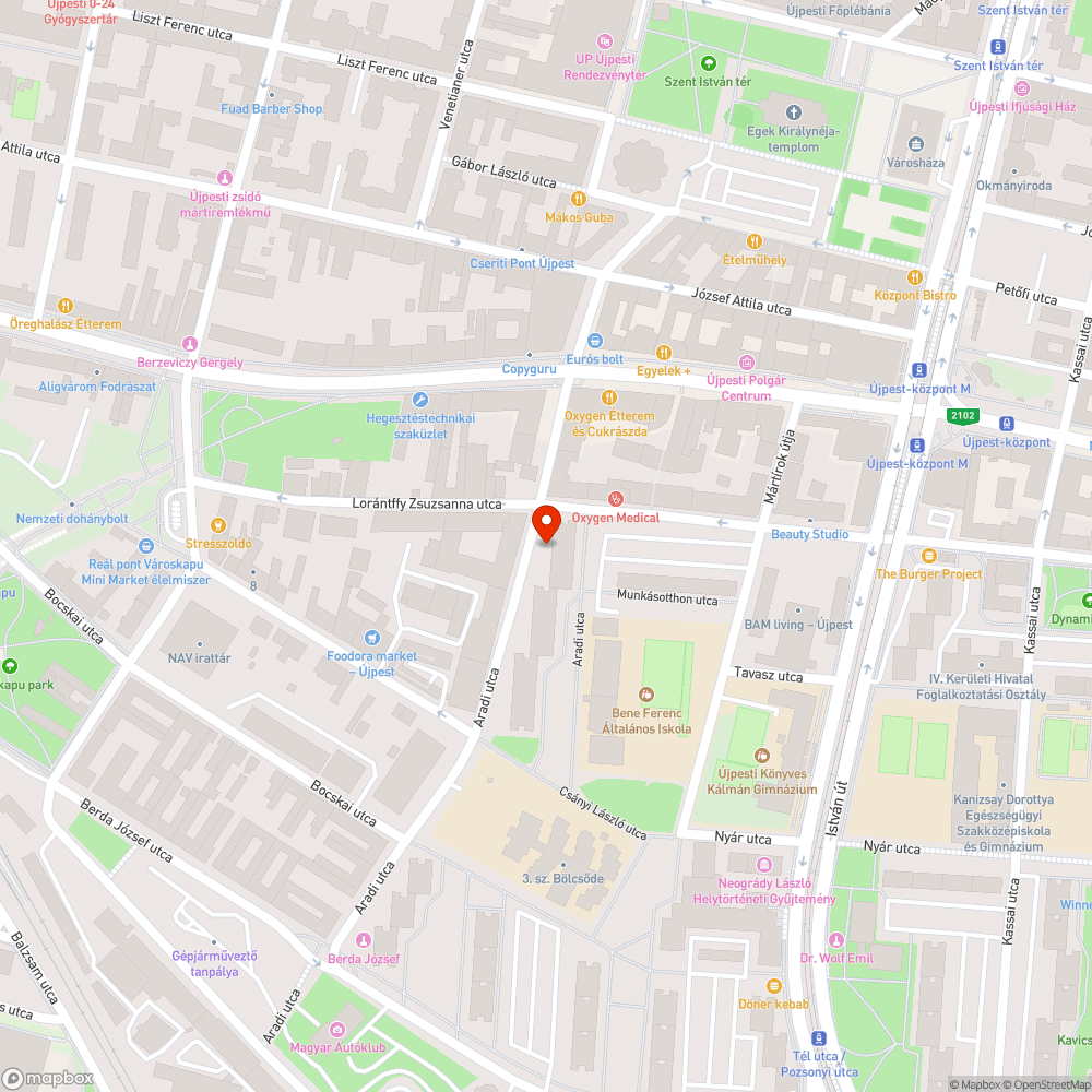 Ágdarabok a zöldfelületen bejelentés helye