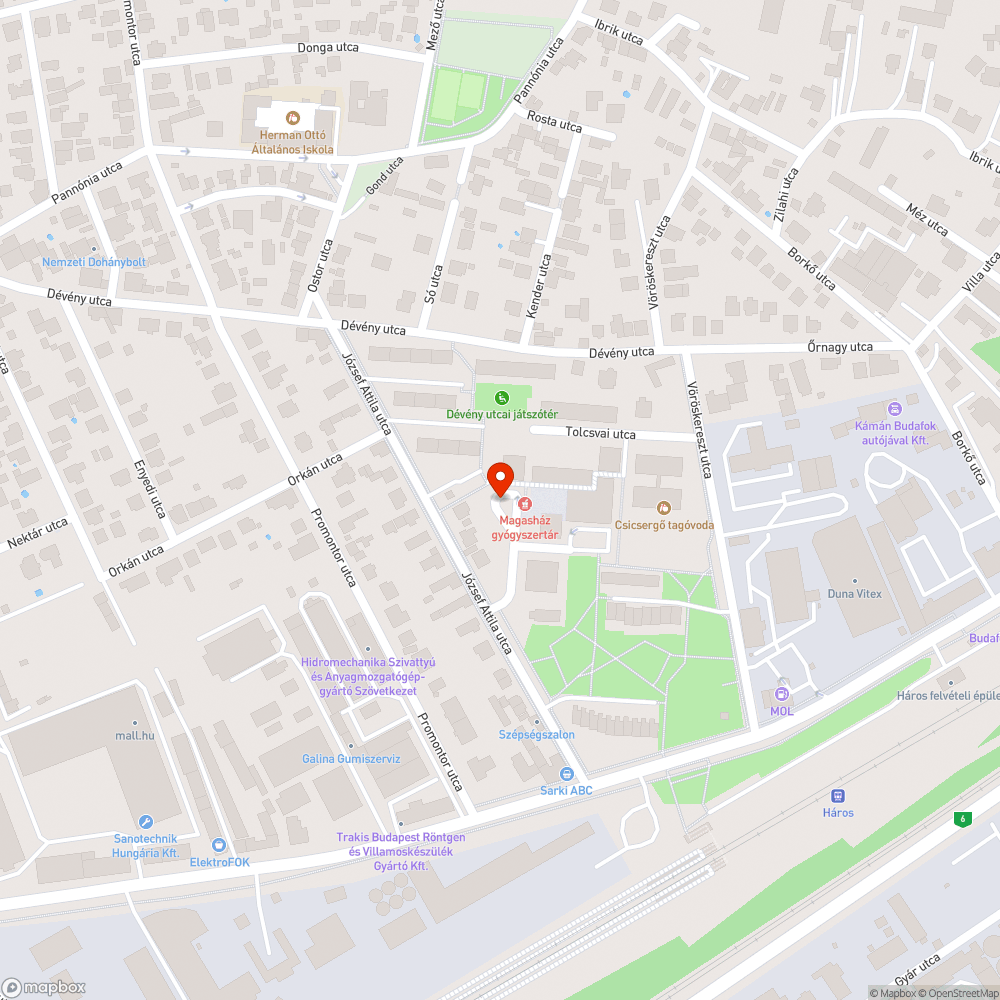 Megsüllyedt víznyelő bejelentés helye