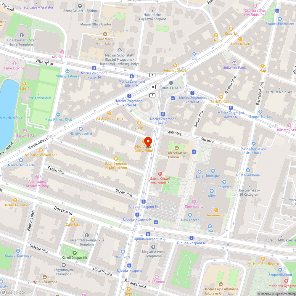 Rozsdás és graffitis ATM bejelentés helye