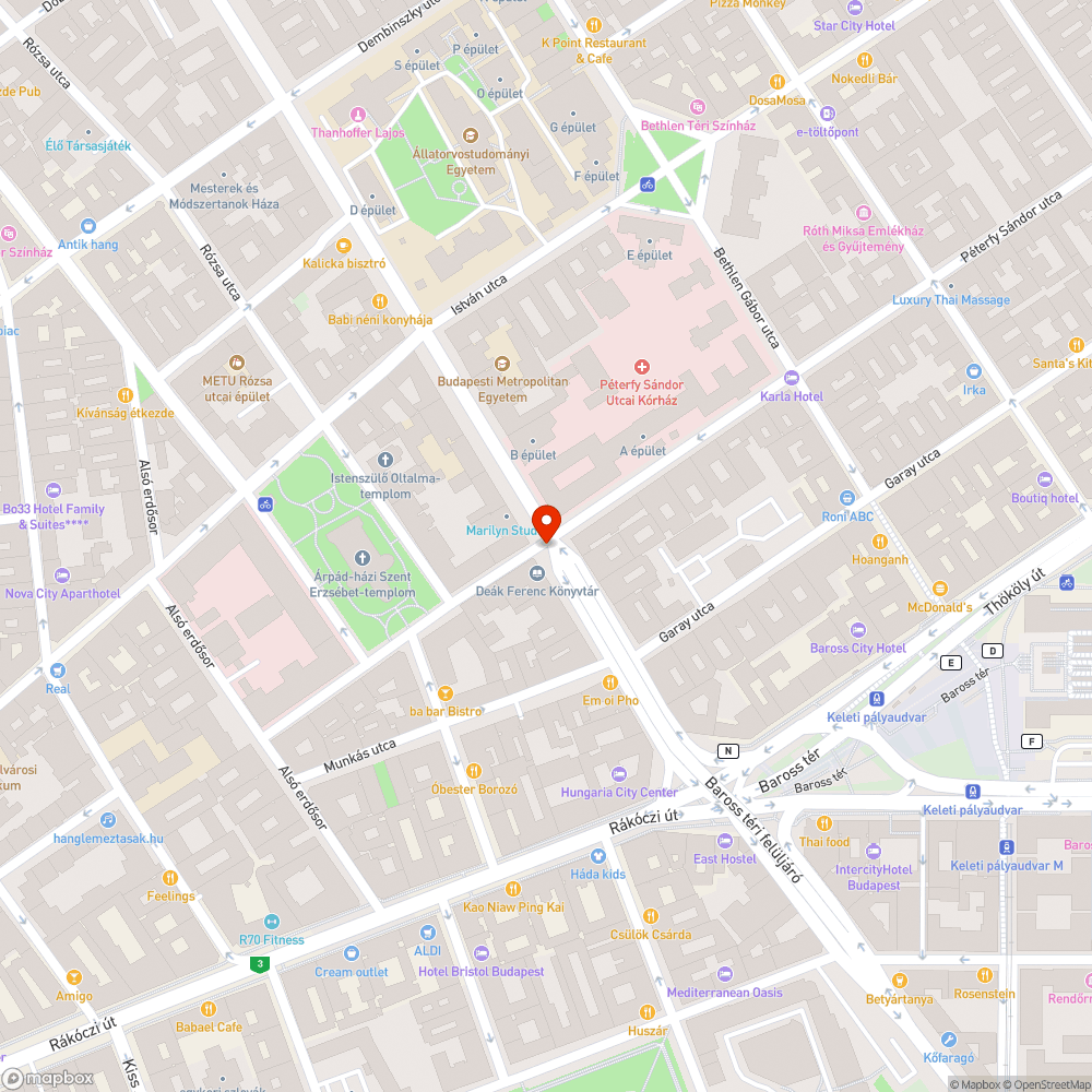 Üres oszlop bejelentés helye