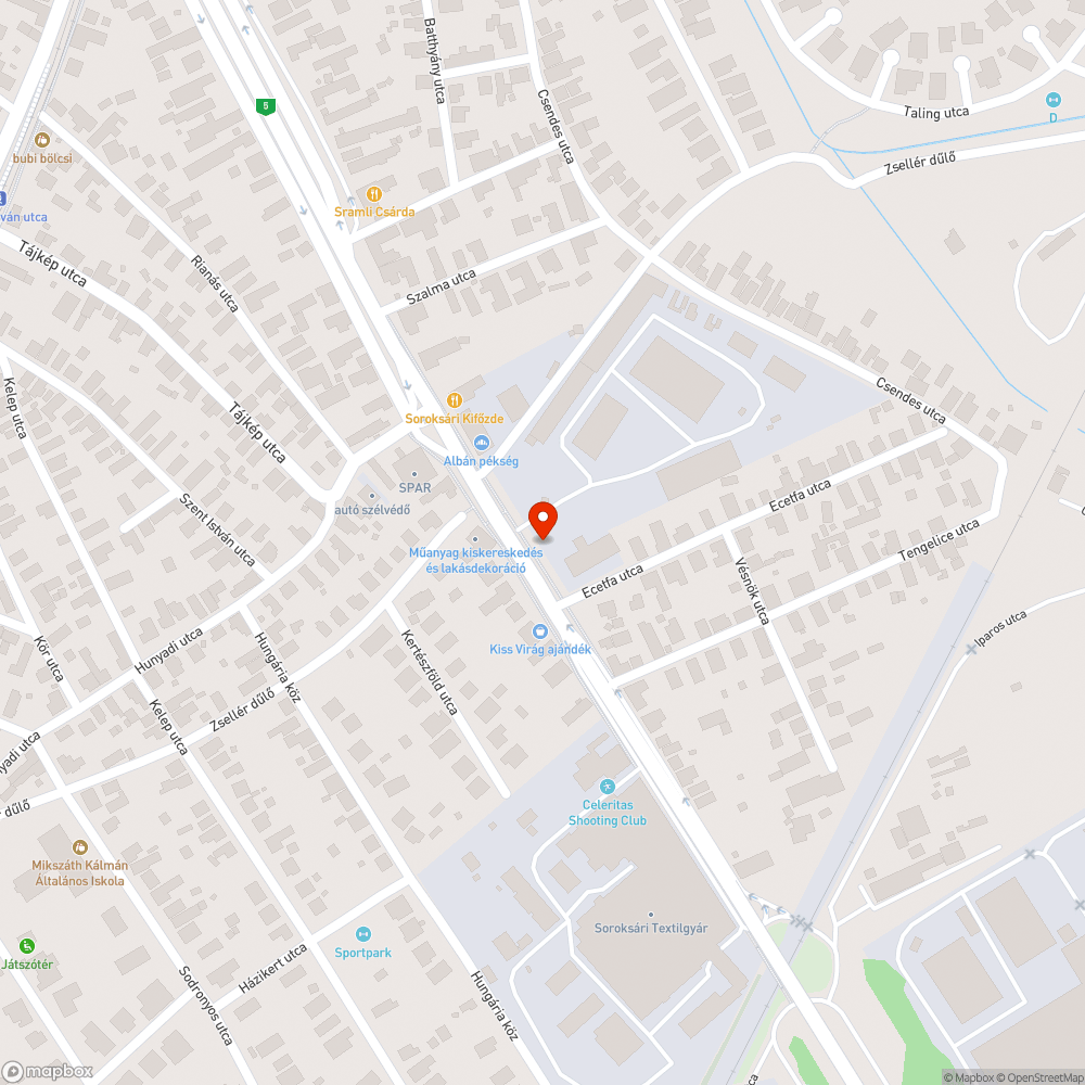 Teleszemetelt buszmegálló bejelentés helye