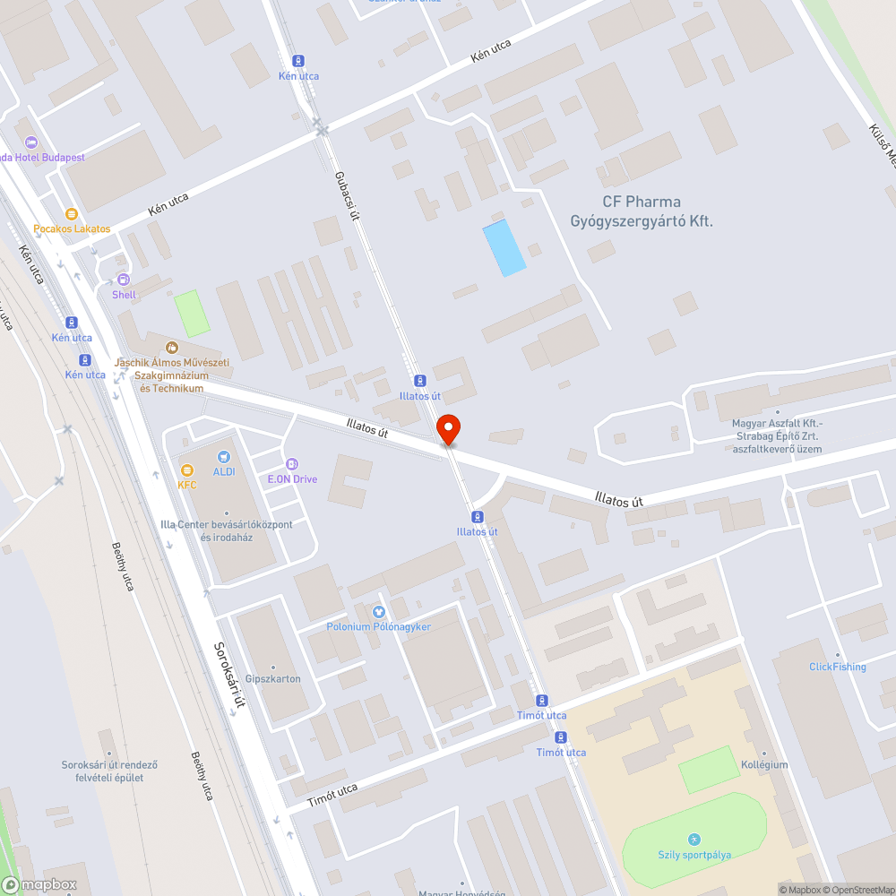 Láthatatlan zebrák bejelentés helye