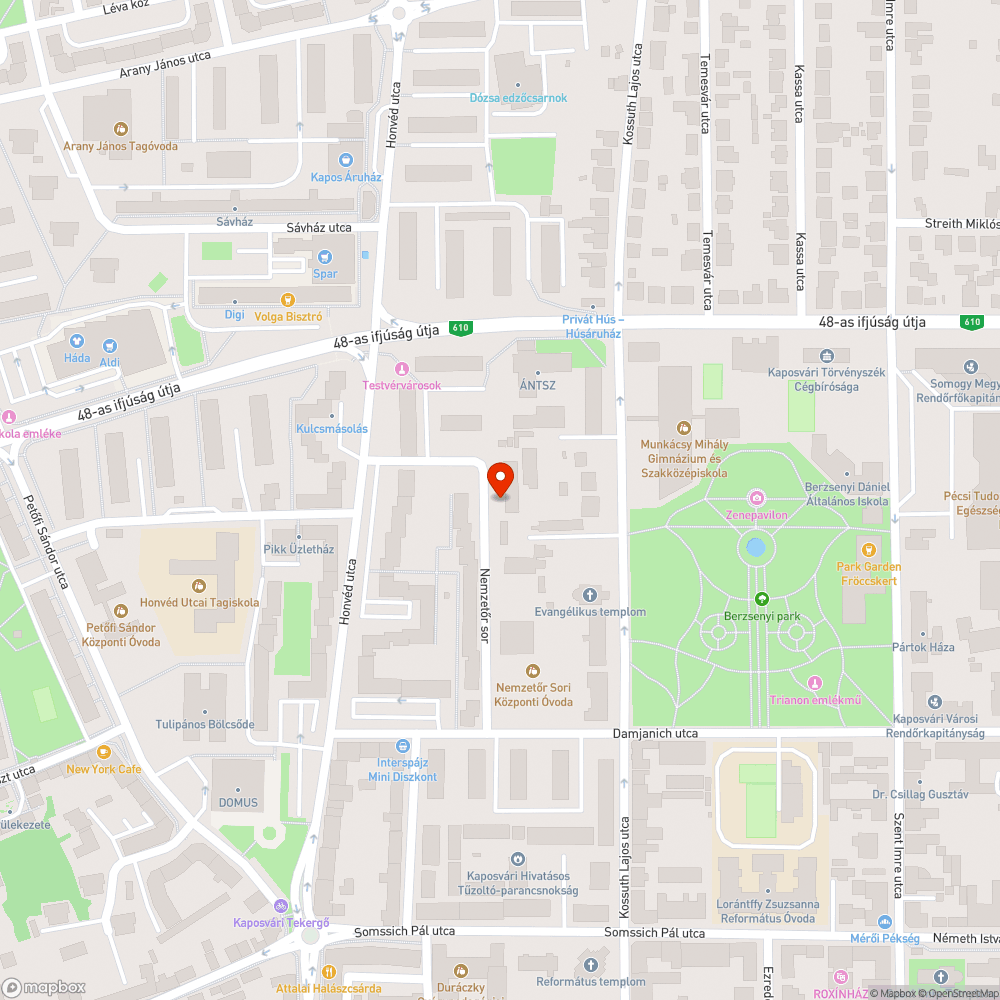 Elhagyott jármű bejelentés helye