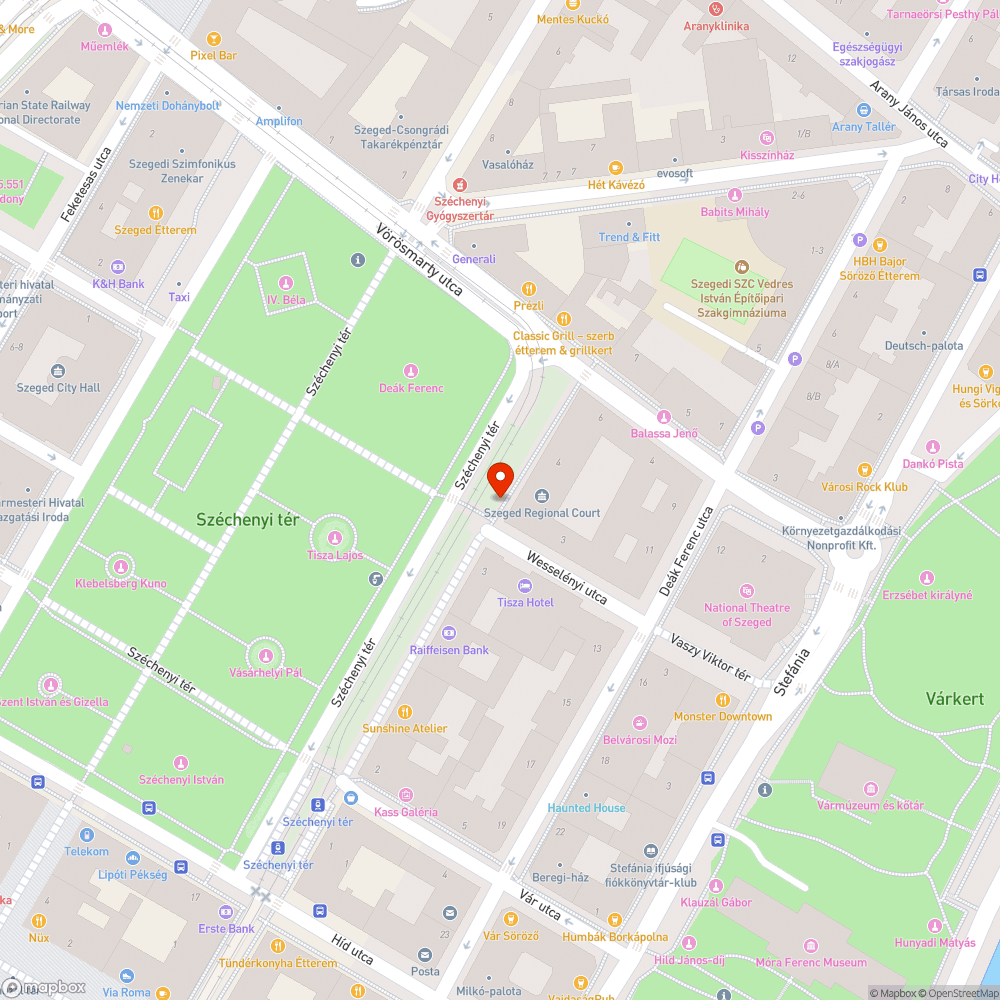 Leszakadt (törött) szemeteskosár tartó -Széchenyi tér, Wesselényi utcai sarok bejelentés helye