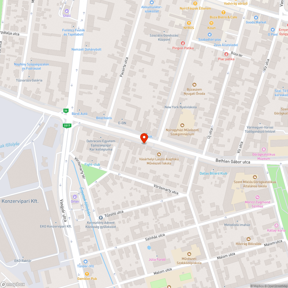 Balesetveszélyes járda bejelentés helye