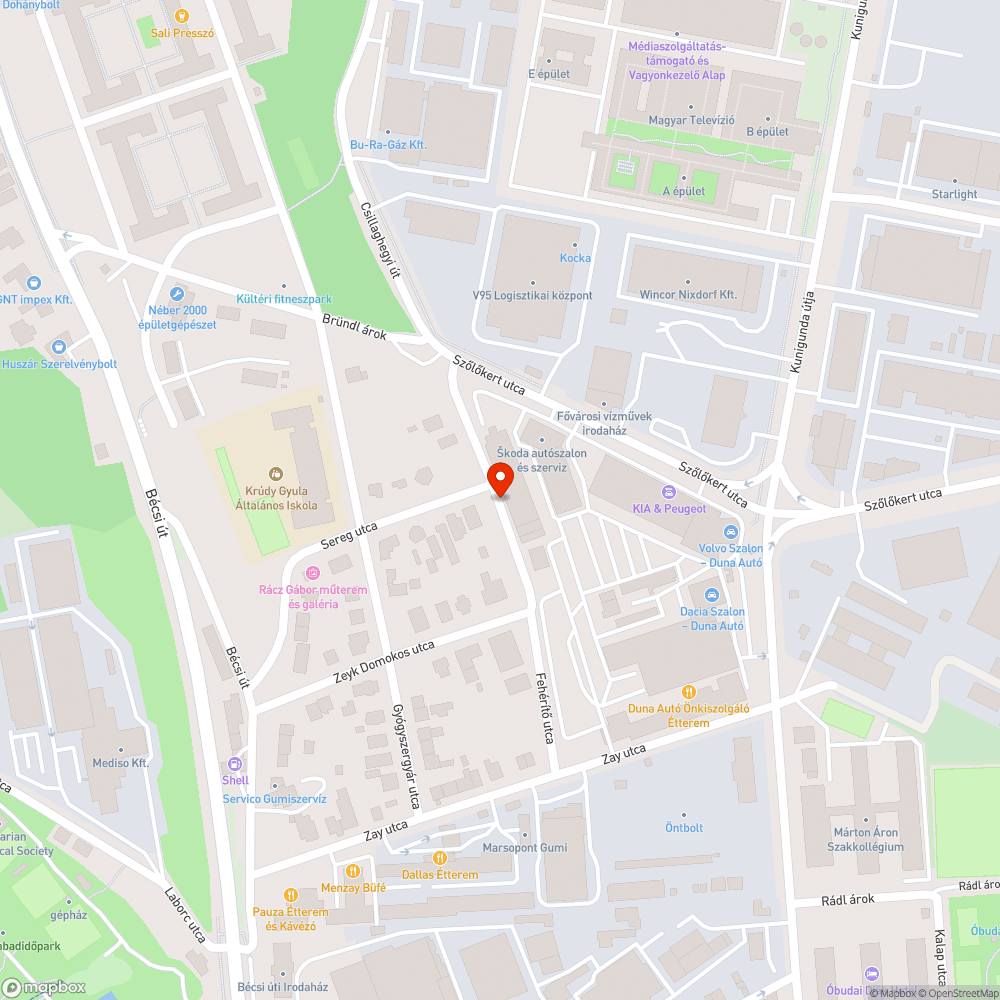 Elhagyott autó a 3. kerületben bejelentés helye