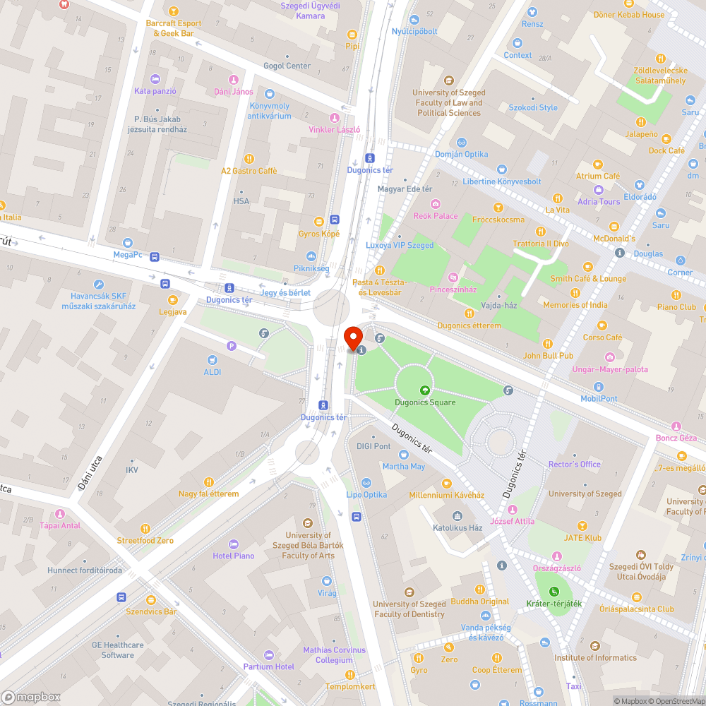 Összefirkált kapcsolószekrény - Dugonics tér bejelentés helye