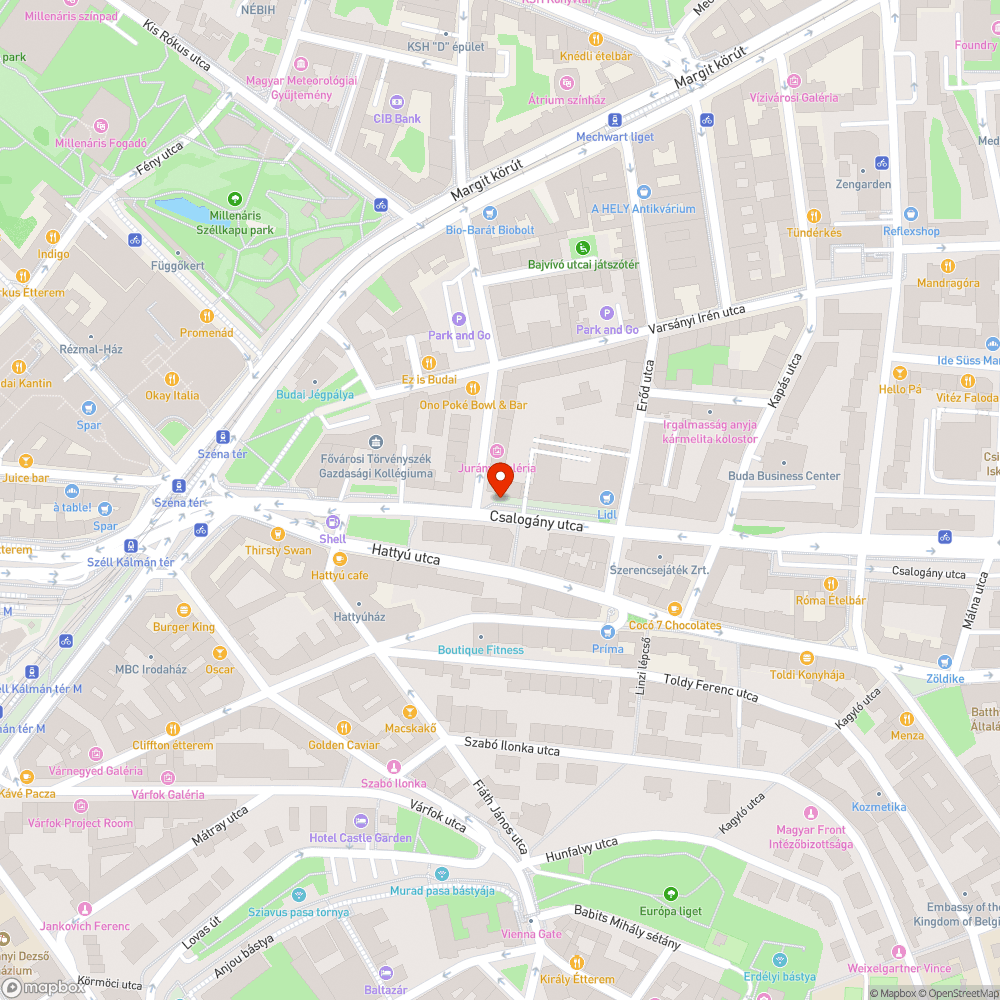 Csalogány utca nem járható gyalog bejelentés helye