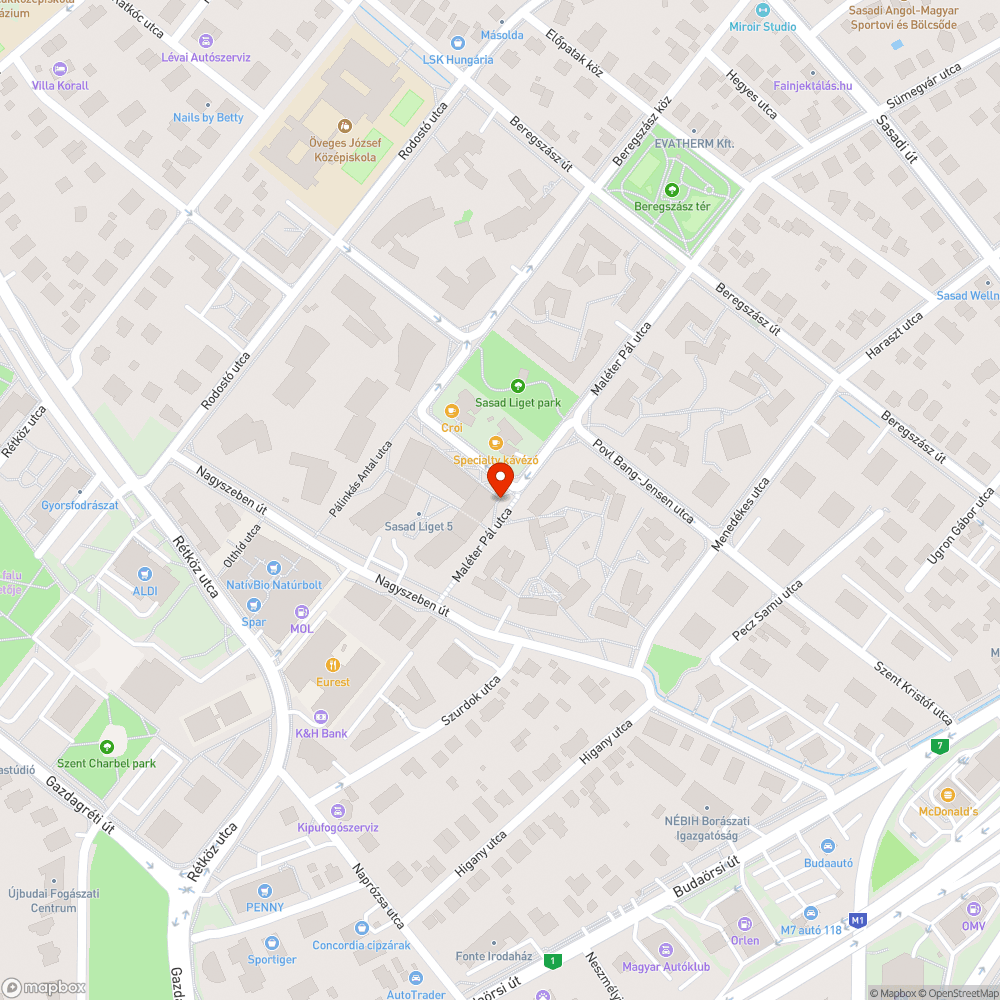 Összefirkált utcatábla Szedersor utca bejelentés helye