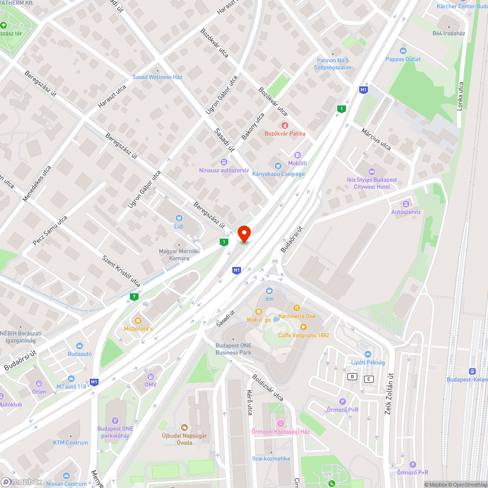 Szemét a Budaörsi út - Beregszász útnál bejelentés helye