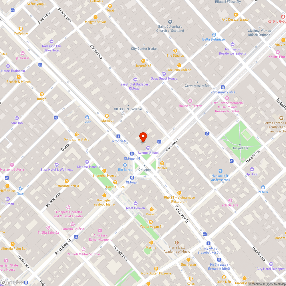 Szemét kupac az Oktogonon bejelentés helye