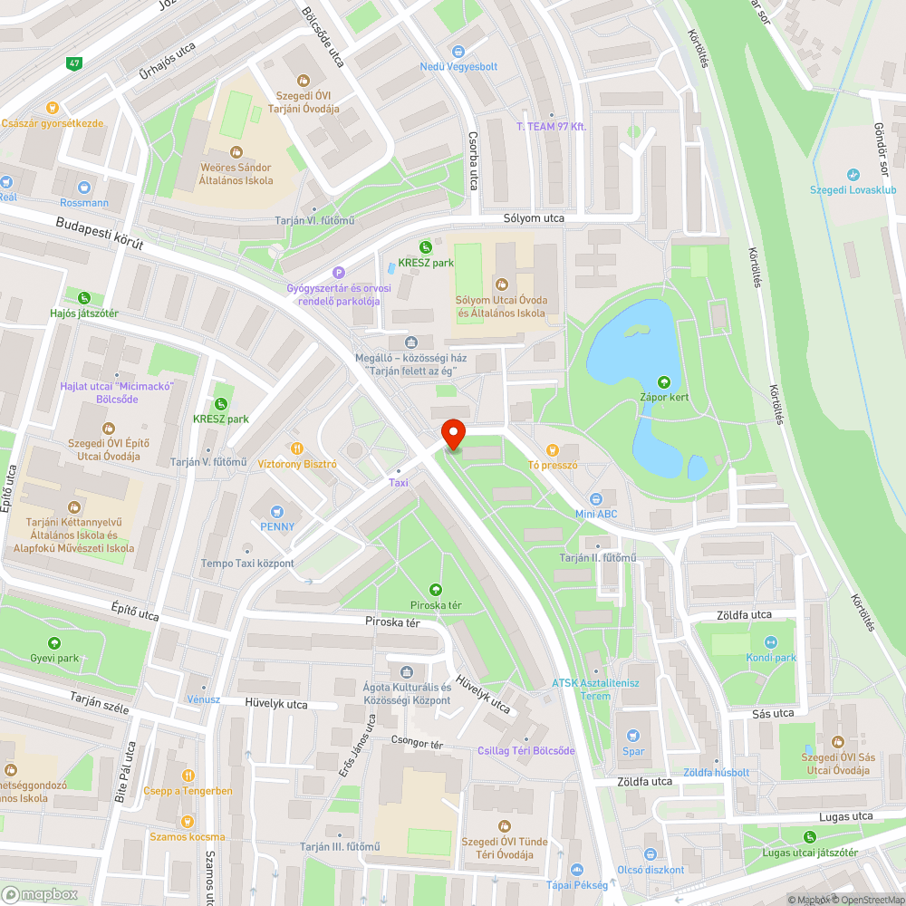 Kiöregedett fedlap - Budapesti krt. 17. bejelentés helye