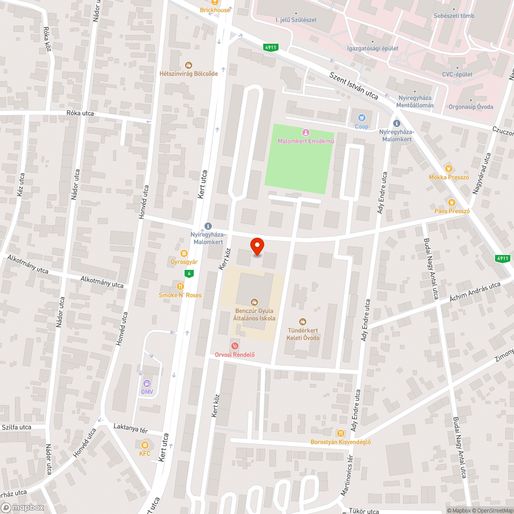 Szemetes parkoló bejelentés helye