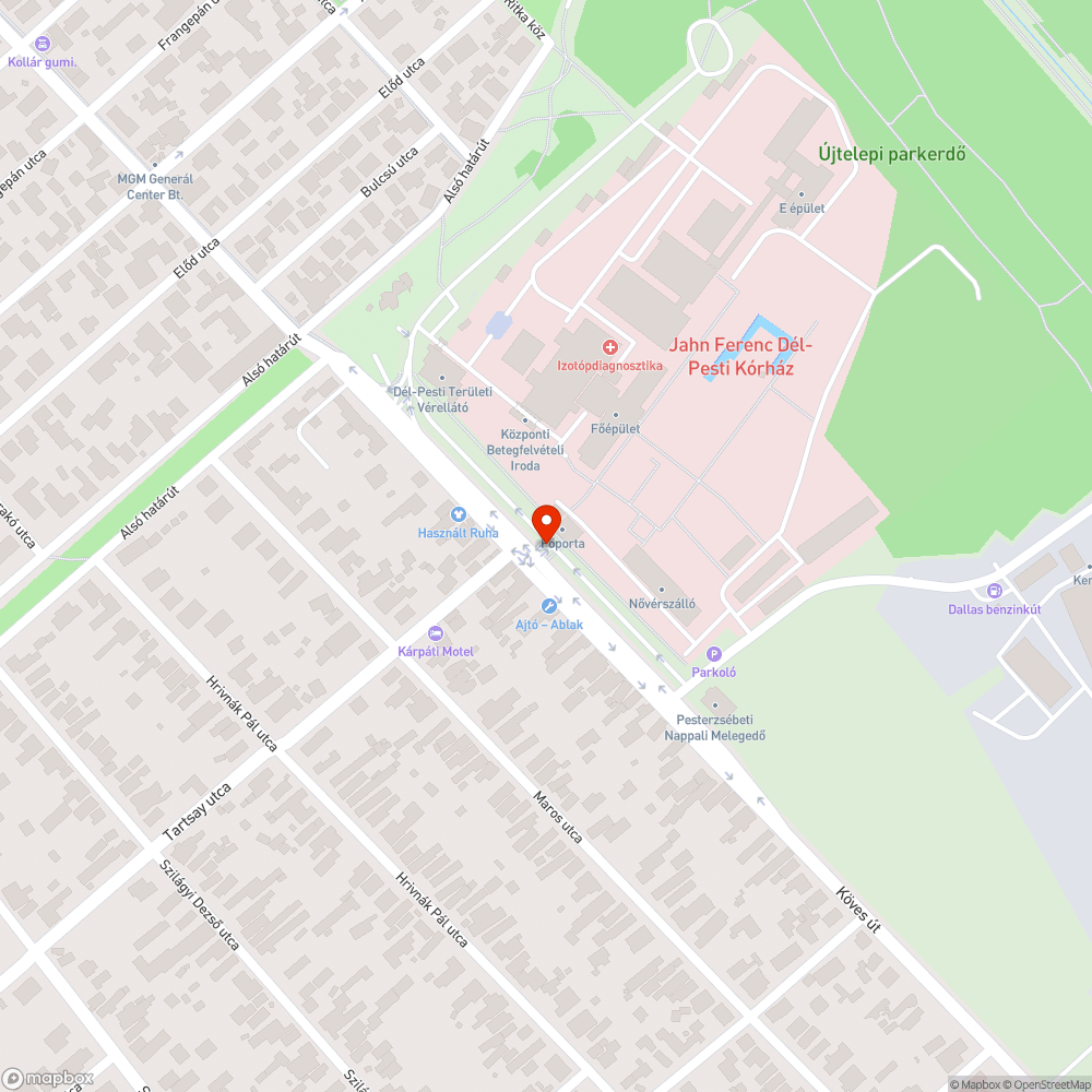 Járda szegély bejelentés helye