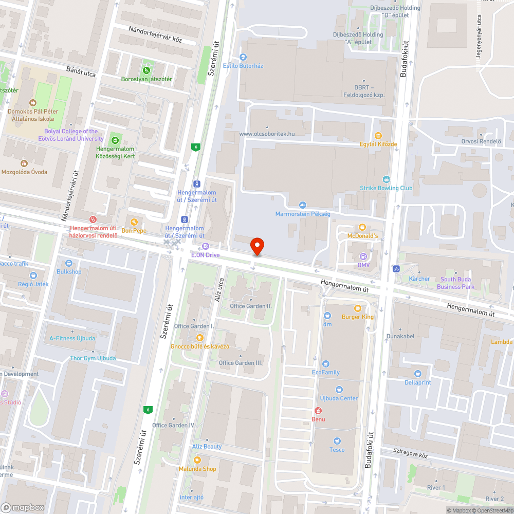 Hengermalom úti járdán- falevél- szemét bejelentés helye