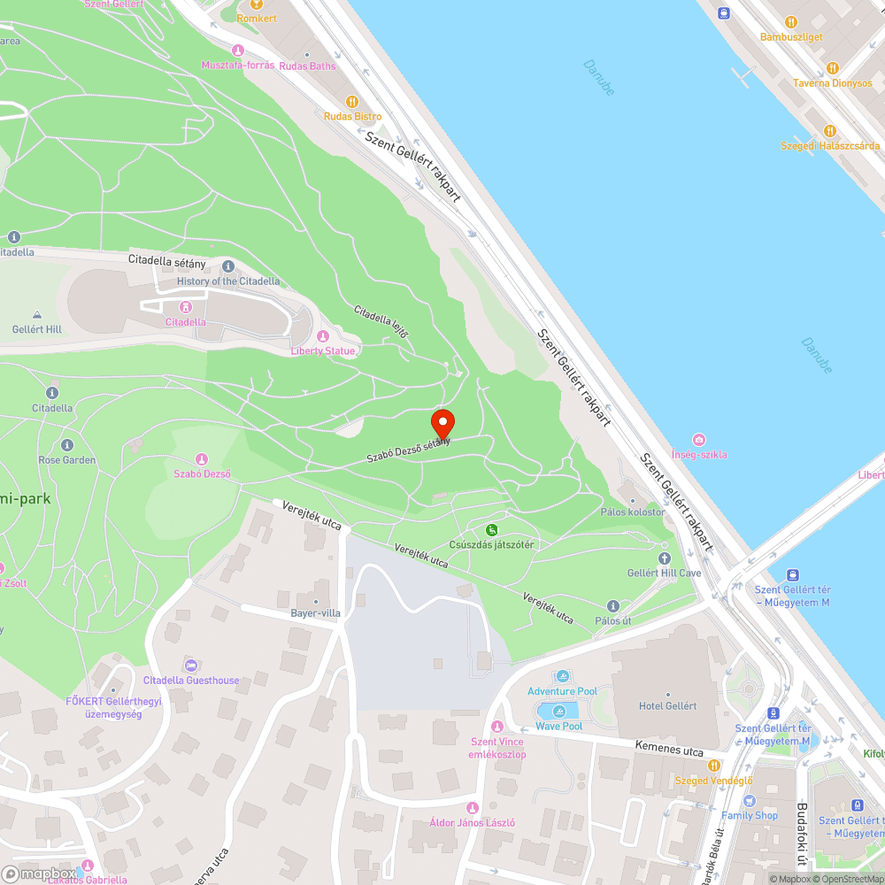 Törött, életveszélyes korlát a Gellért-hegyen bejelentés helye