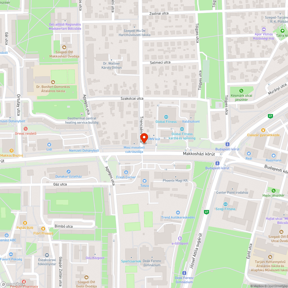 Kátyúk és mély gödör a bicikli úton bejelentés helye