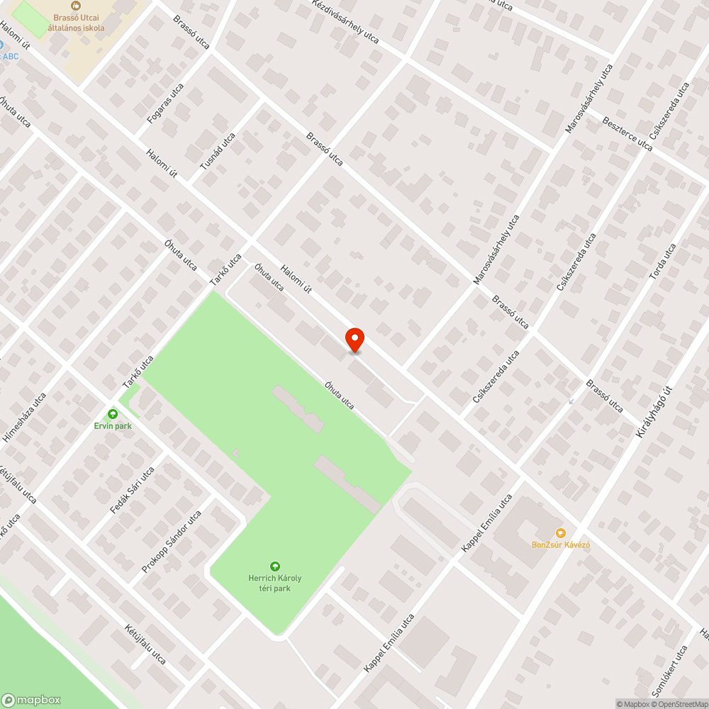 Rendszám nélküli "roncs" bejelentés helye