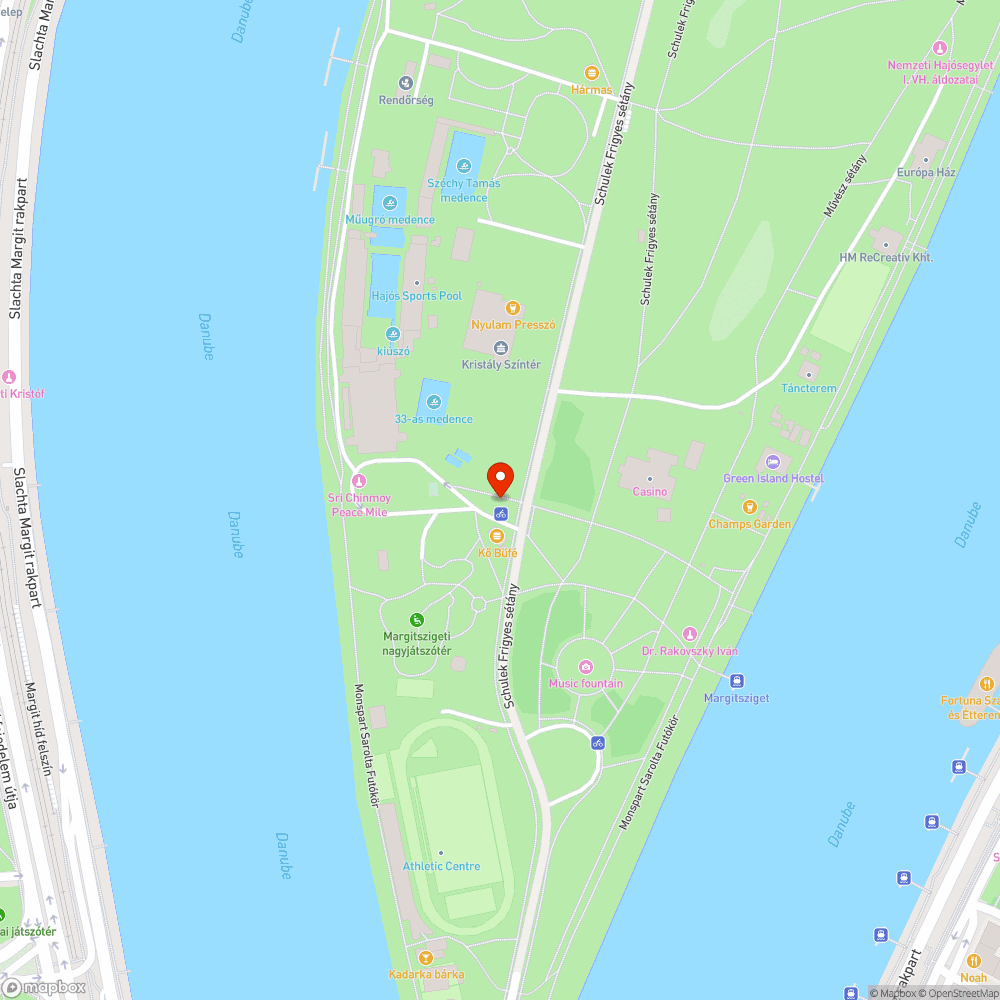 Margit-szigeti kukák bejelentés helye