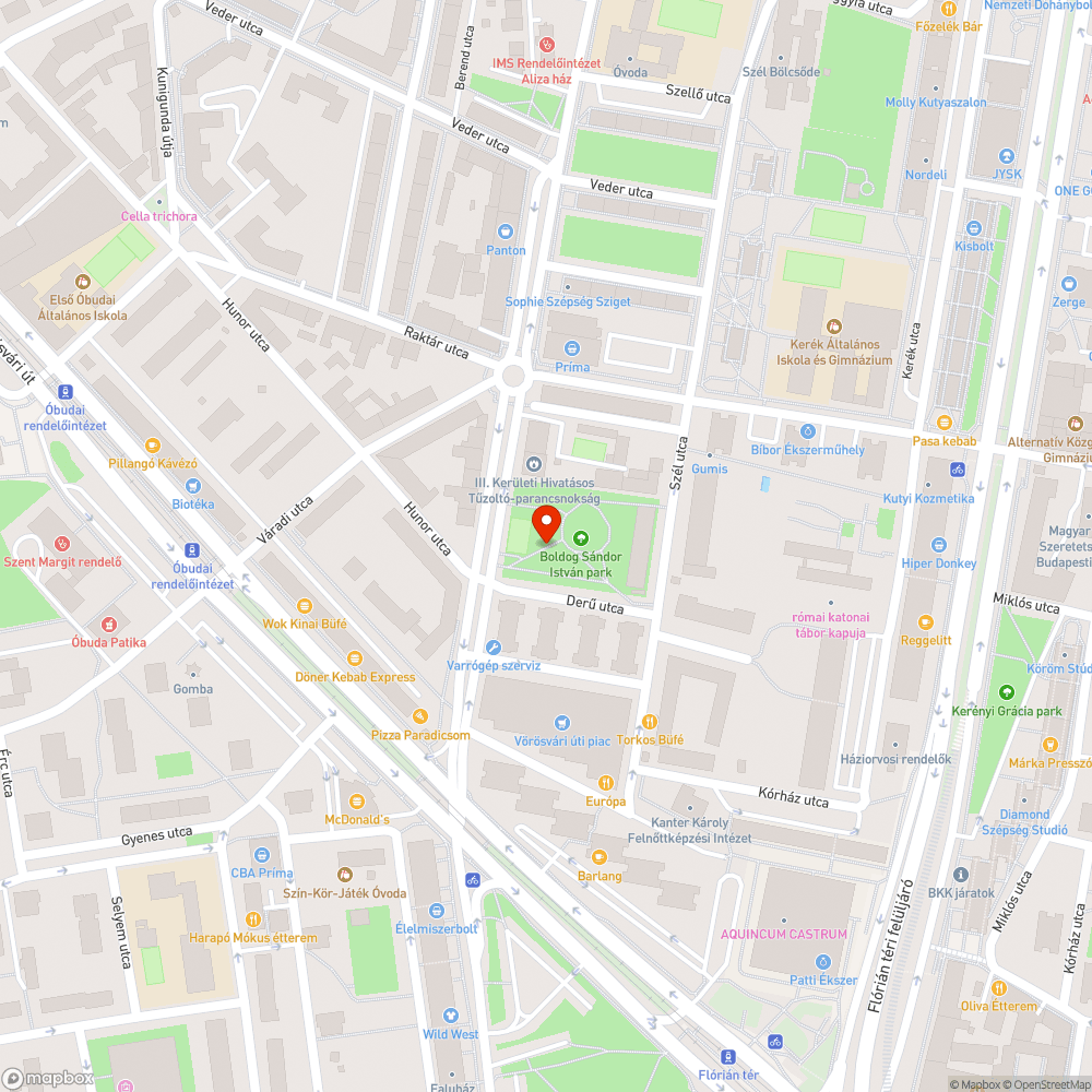 Szétesett pad bejelentés helye