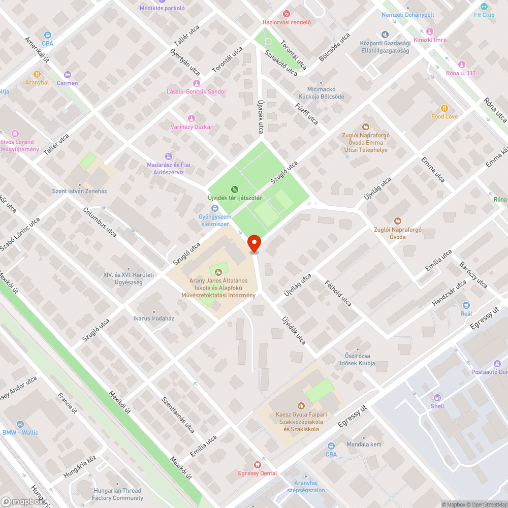 Sötét lámpa bejelentés helye