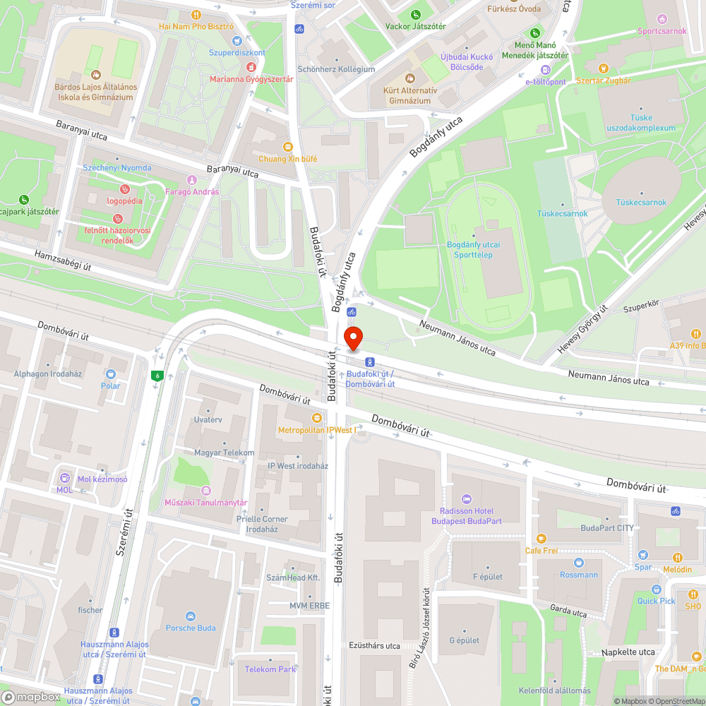 hónapok óta nincs világítás - Budafoki út / Dombóvári út bejelentés helye