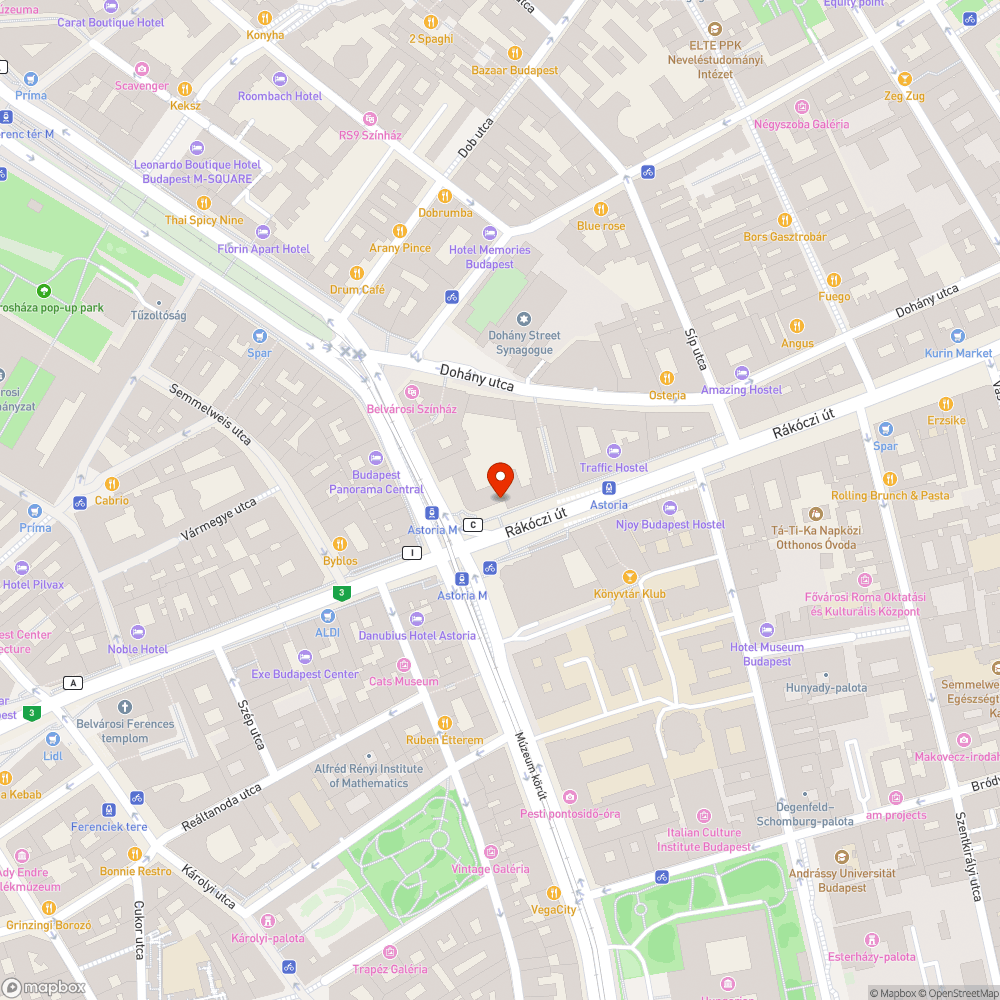 Kritikus állapotban a buszöböl Astoria buszmegállónál bejelentés helye