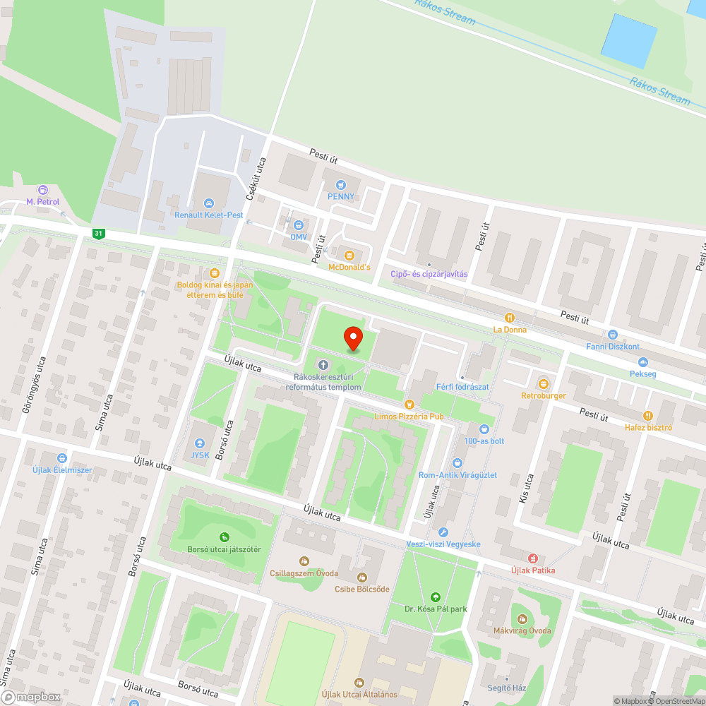 Szemèt bejelentés helye