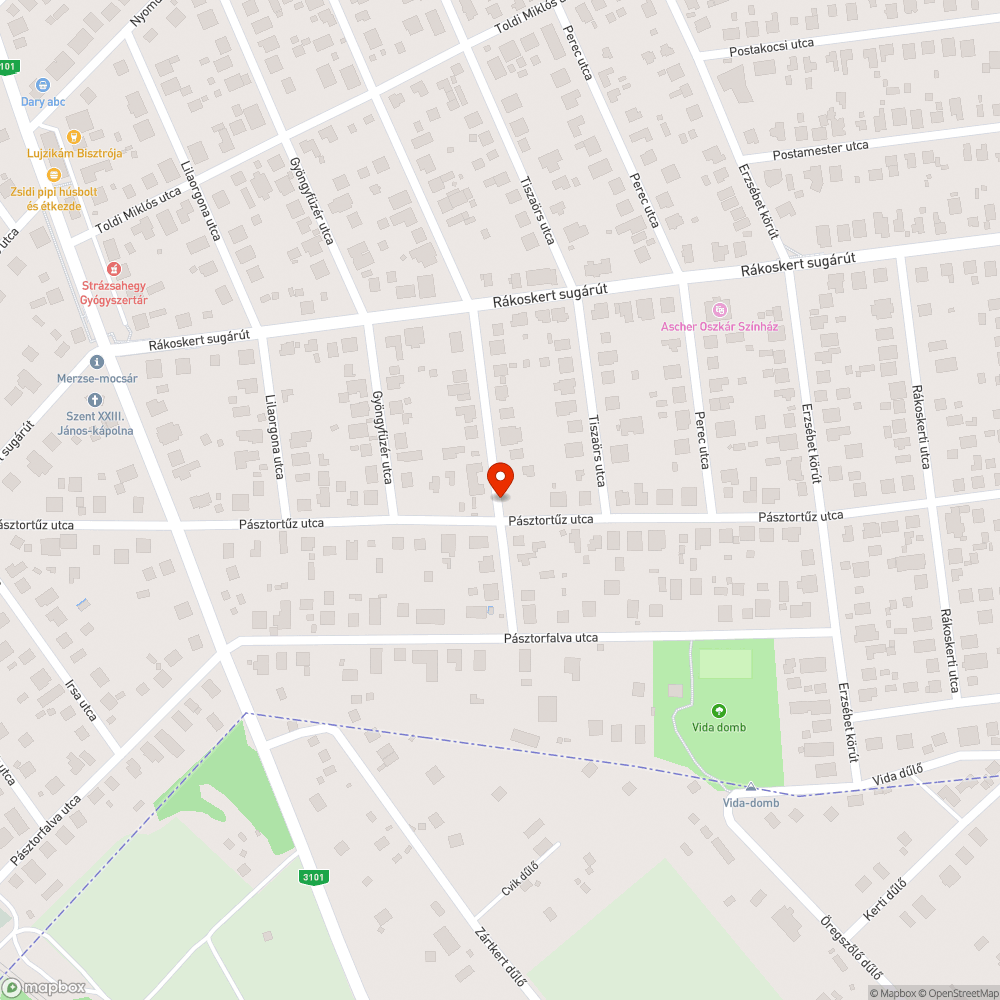 Útfelület hiánya... bejelentés helye