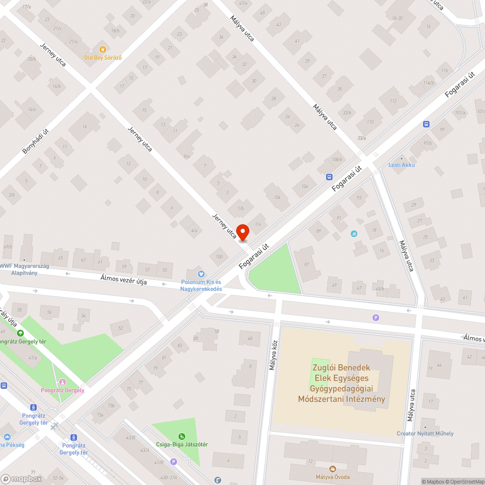 Tönkrement forgalomlassító bejelentés helye