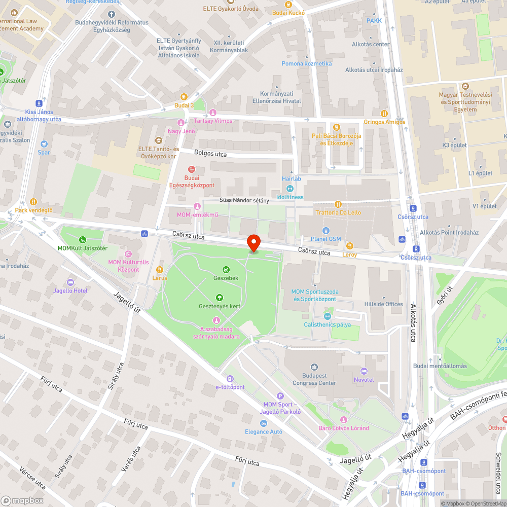 Szemét bejelentés helye