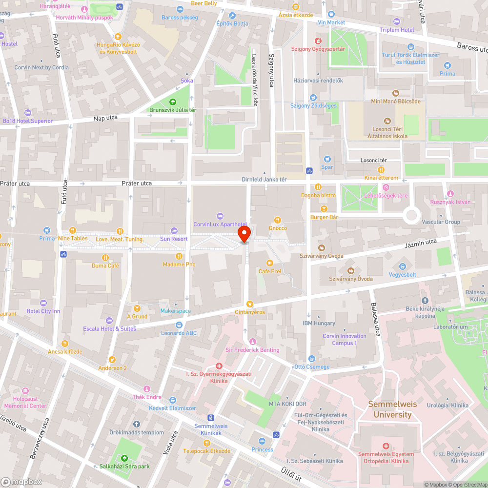 Megdőlt lámpa bejelentés helye