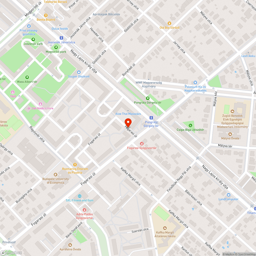 Kátyús utca bejelentés helye