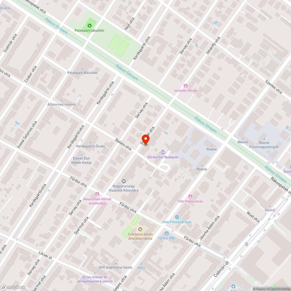 Elhagyott autó bejelentés helye