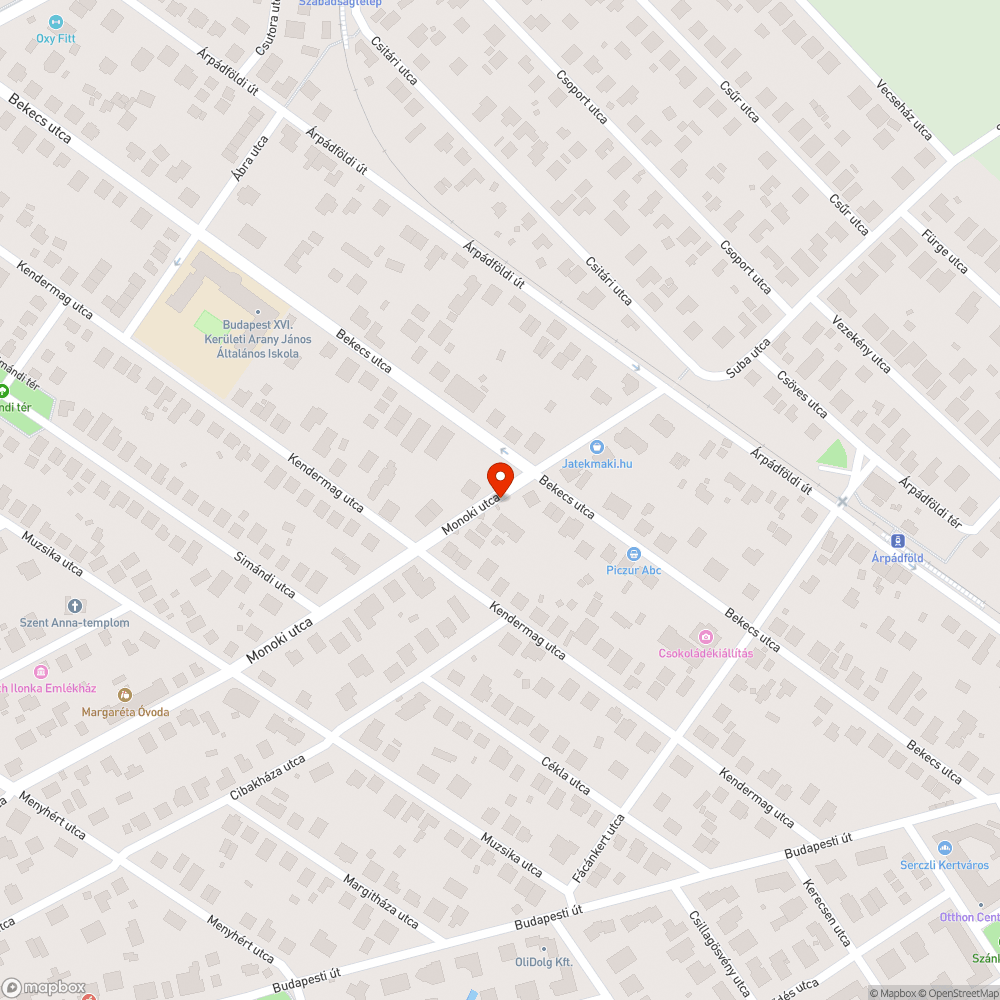 Összegraffitizett buszmegálló bejelentés helye