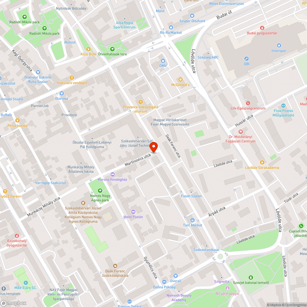 Üvegtörmelék az úton bejelentés helye