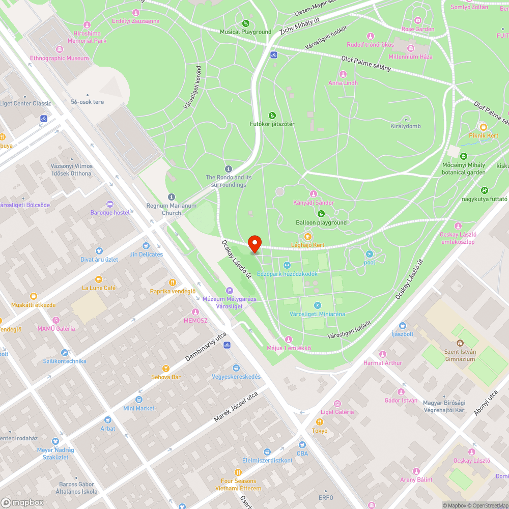 Ligetkör bejelentés helye