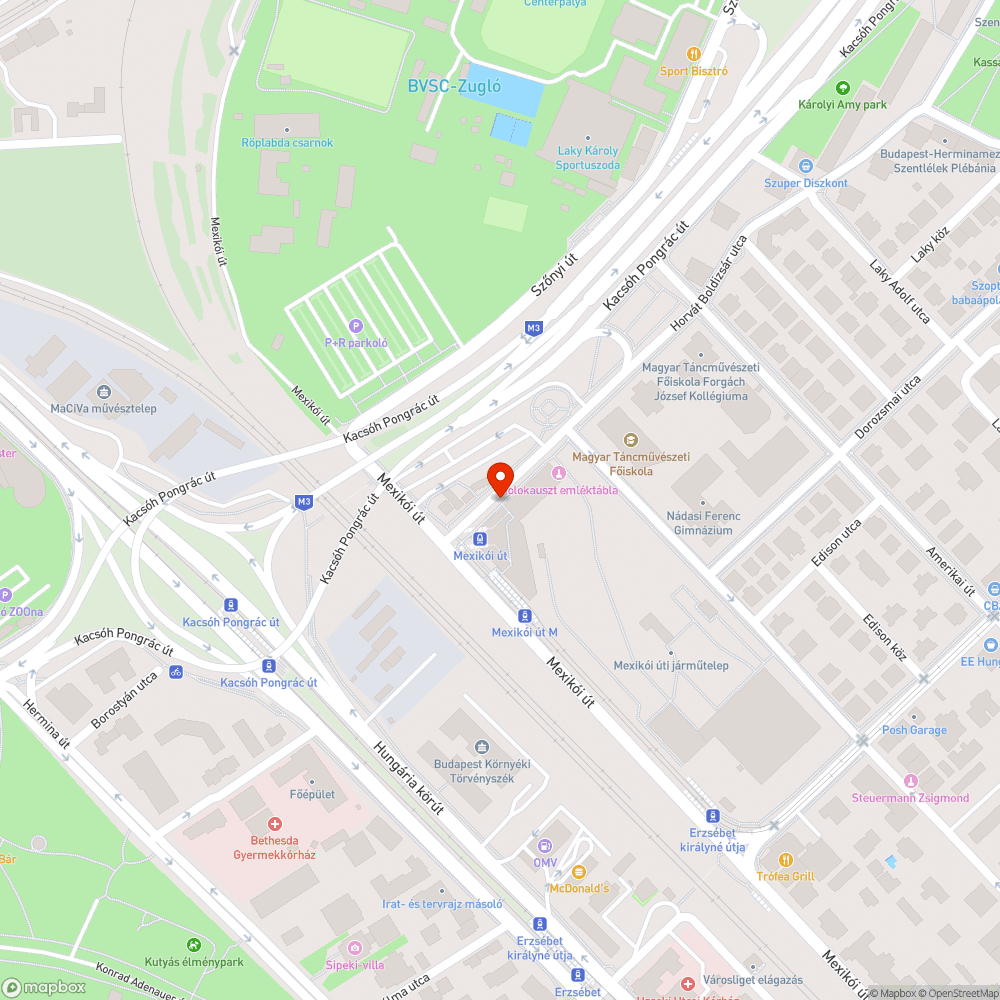 Fém izé bejelentés helye