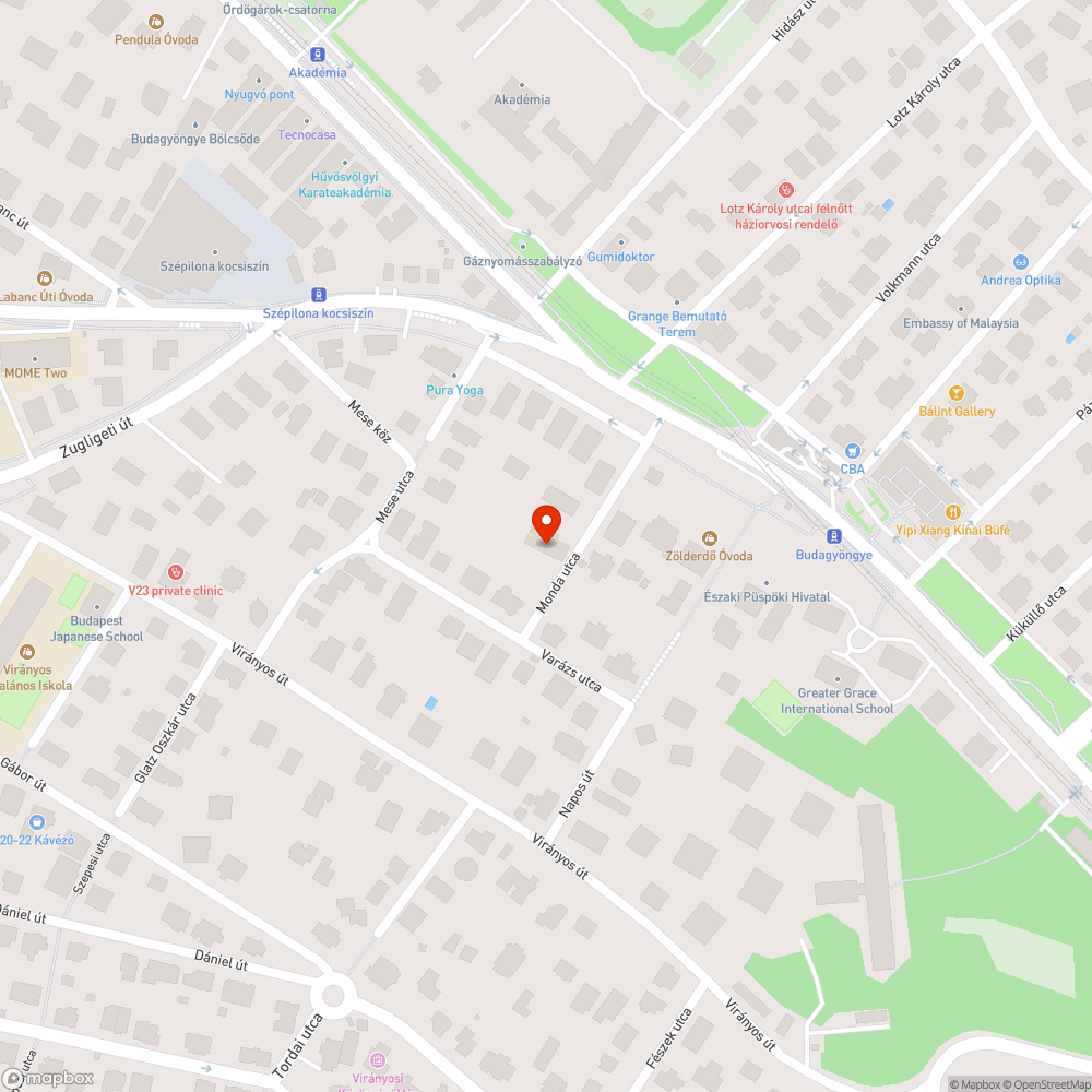 Elporladt járdaszegély a Monda utcában bejelentés helye